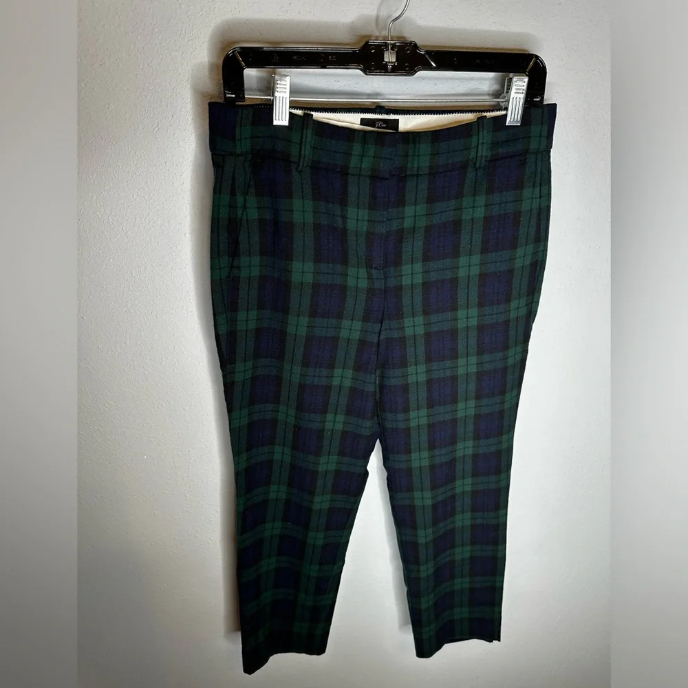J. Crew Cameron Black Watch Tartan Pants - Picture 1 of 7